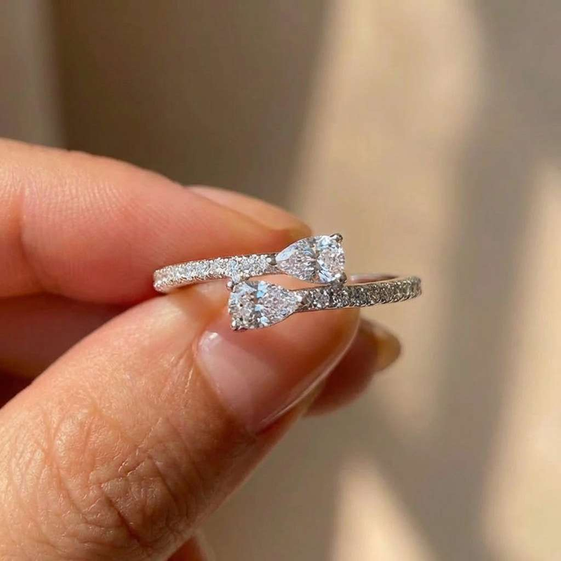 Wedding Z - خاتم إصبع من الفضة الإسترلينية عيار
