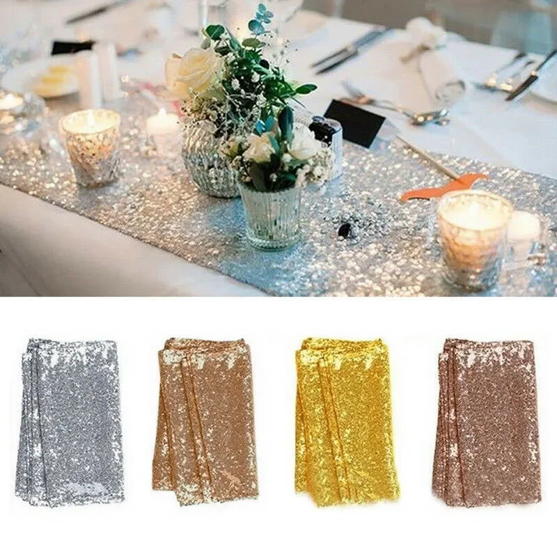 مفرش طاولة مزين بالترتر احتفال - مراجعة Table Runner Sequin وسعره