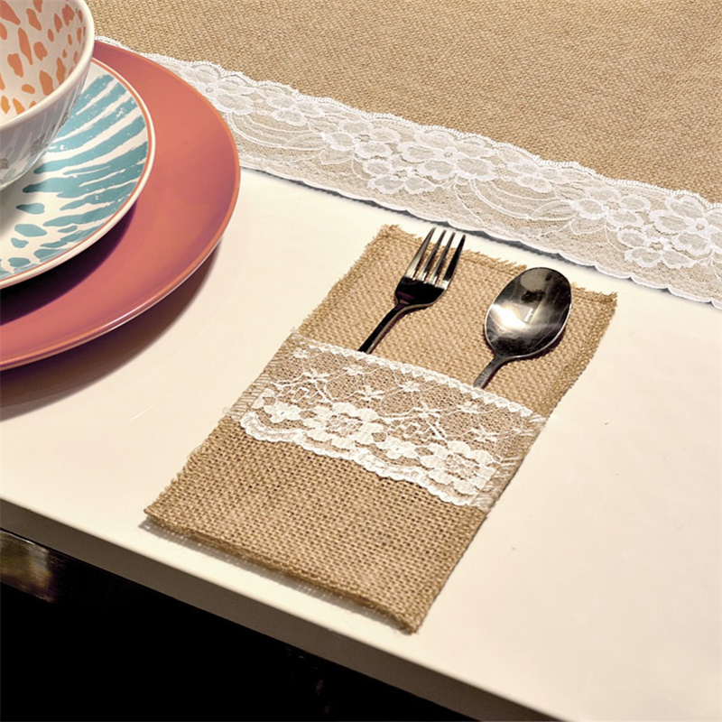 حقيبة أدوات المائدة من الخيش و - مراجعة Wedding Supply Rentals وسعره