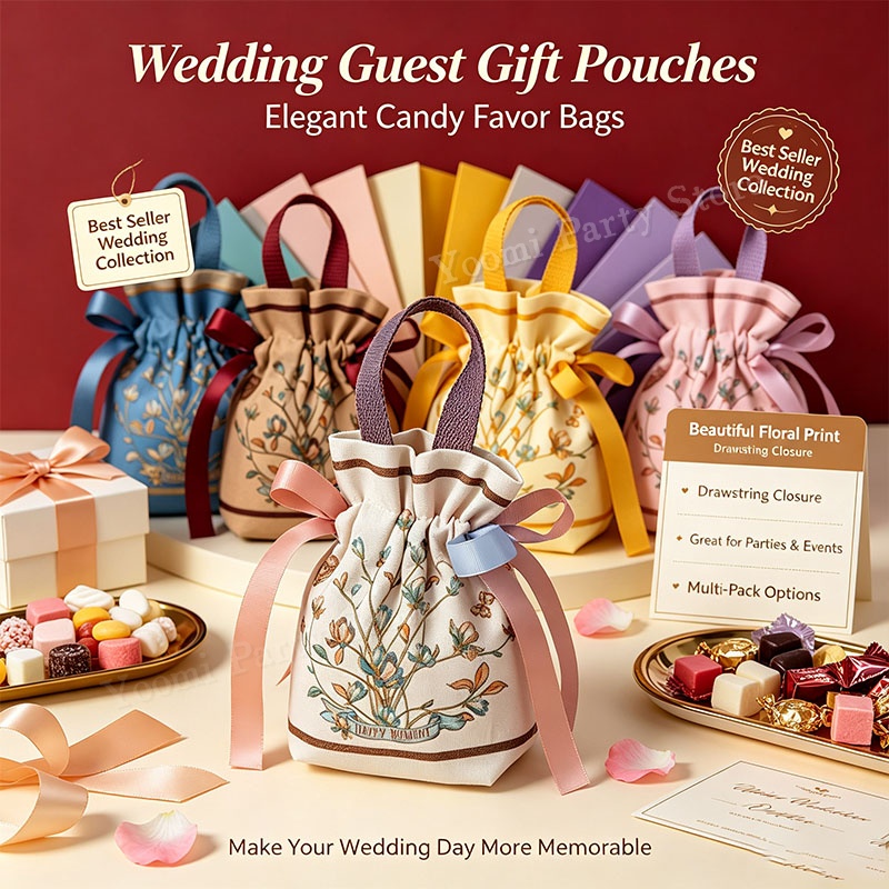 أكياس حلوى بتصميم زهور عتيق مع - مراجعة Wedding Vendor وسعره