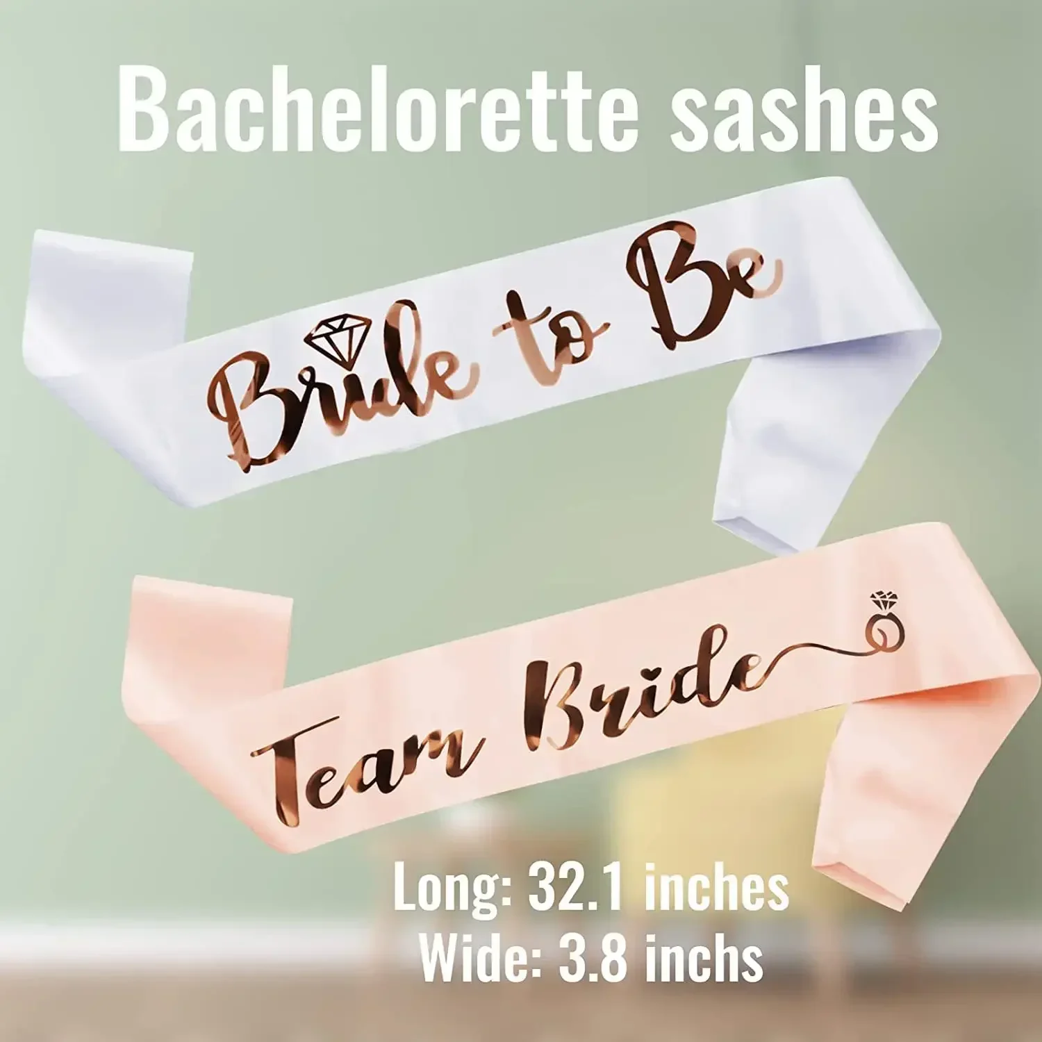 وشاح ساتان لحفل الزفاف ، لوازم - مراجعة Bride Tribe Sash وسعره
