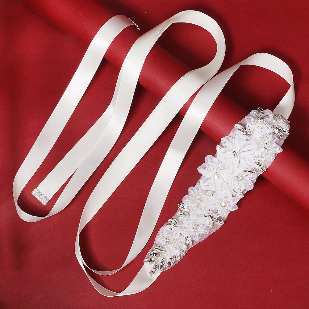 حزام زفاف رومانسي ثلاثي الأبعا - مراجعة Bridal Sash Ribbon وسعره
