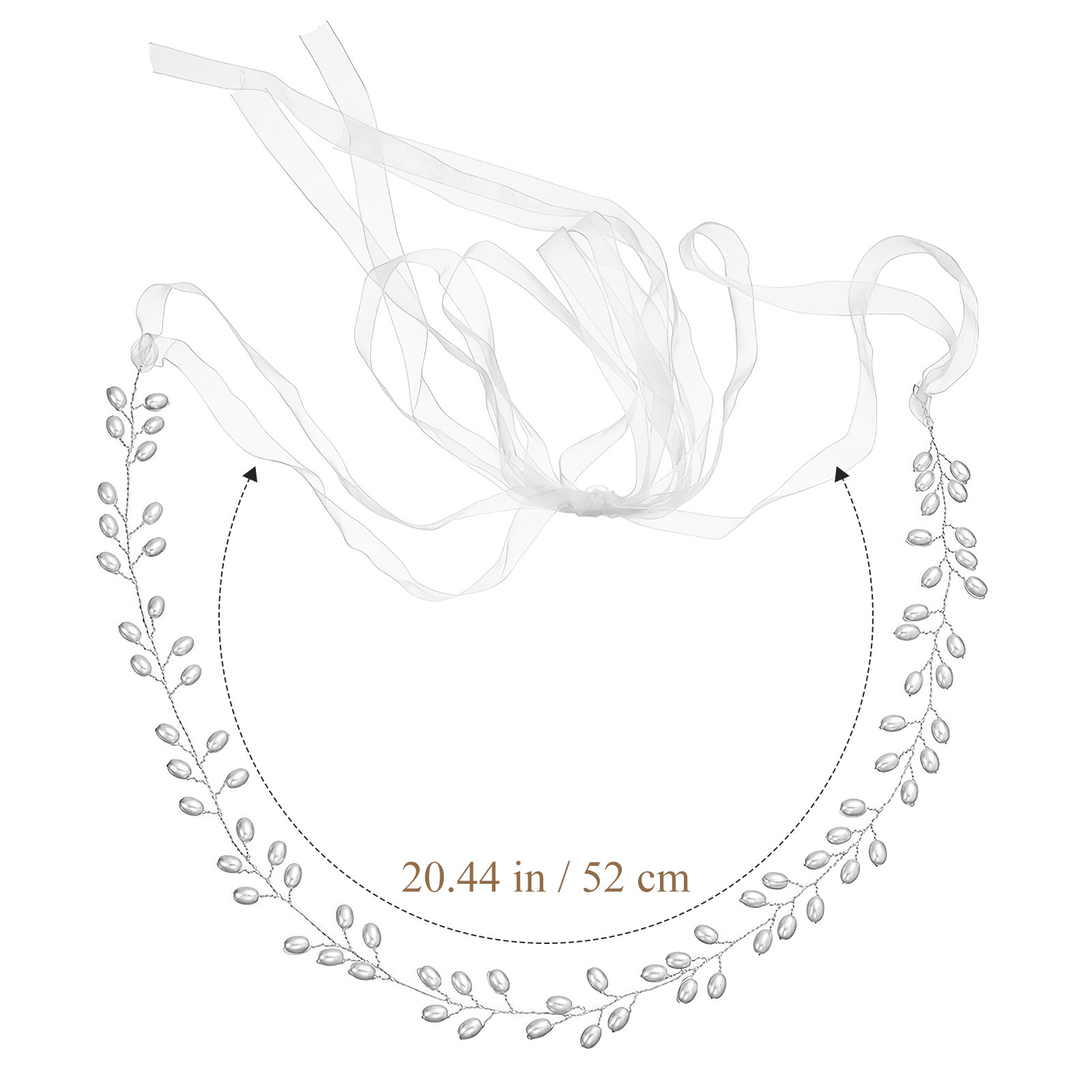 حزام فستان زفاف مزين باللؤلؤ،  - مراجعة Bridal Sash Ribbon وسعره