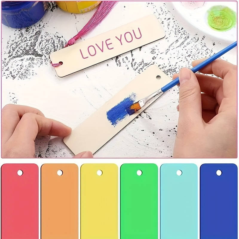 10 قطع من علامات الكتب الخشبية - مراجعة Wedding Supply Co وسعره