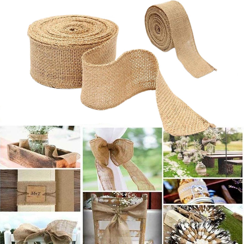 شرائط خيش طبيعية 2 متر/لفة ، ل - مراجعة Wedding Supply Rentals وسعره