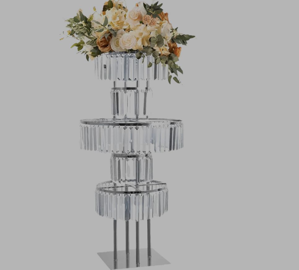 4 قطع حامل زهور كريستالي بطول  - مراجعة Wedding/Event Supply Store وسعره